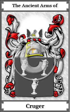 Cruger Family Crest Download (JPG)  Book Plated - 150 DPI