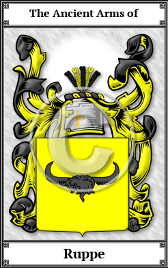 Ruppe Family Crest Download (JPG)  Book Plated - 150 DPI