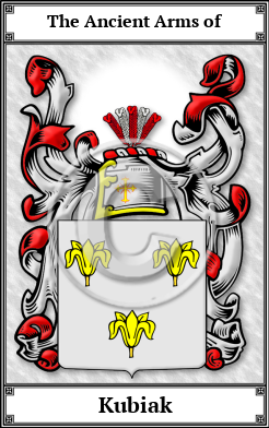 Kubiak Family Crest Download (JPG)  Book Plated - 150 DPI