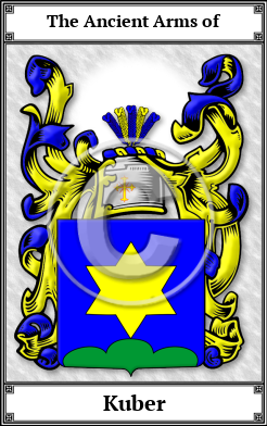 Kuber Family Crest Download (JPG)  Book Plated - 150 DPI