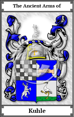 Kuhle Family Crest Download (JPG)  Book Plated - 150 DPI