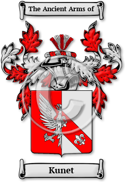 Kunet Family Crest Download (jpg) Legacy Series - 150 DPI