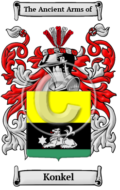 Konkel Family Crest/Coat of Arms