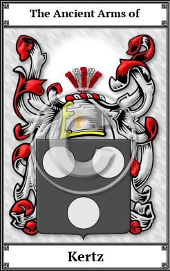 Kertz Family Crest Download (JPG)  Book Plated - 150 DPI