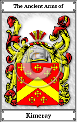 Kimeray Family Crest Download (JPG) Book Plated - 600 DPI