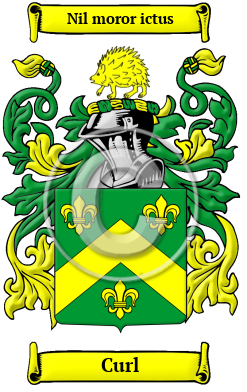 Curl Family Crest/Coat of Arms