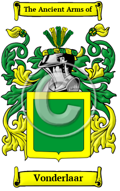 Vonderlaar Family Crest/Coat of Arms