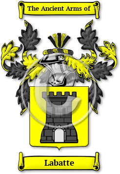 Labatte Family Crest Download (jpg) Legacy Series - 150 DPI