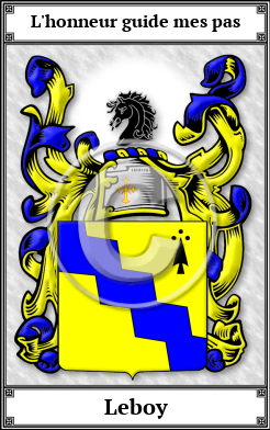 Leboy Family Crest Download (JPG)  Book Plated - 150 DPI