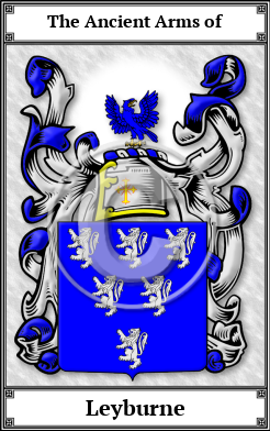 Leyburne Family Crest Download (JPG) Book Plated - 300 DPI