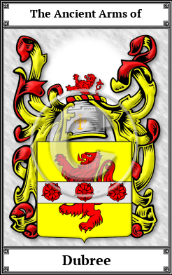 Dubree Family Crest Download (JPG)  Book Plated - 150 DPI