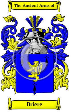 Briere Family Crest/Coat of Arms