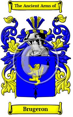 Brugeron Family Crest/Coat of Arms