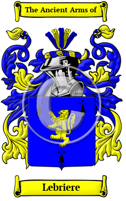 Lebriere Family Crest/Coat of Arms