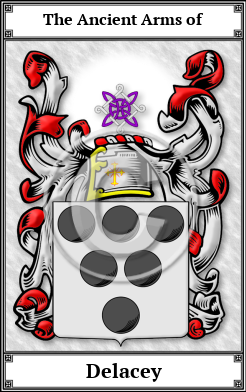 Delacey Family Crest Download (JPG)  Book Plated - 150 DPI