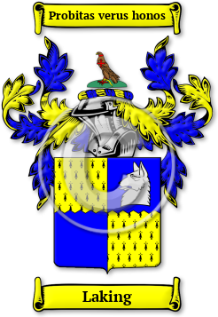 Laking Family Crest Download (jpg) Legacy Series - 150 DPI