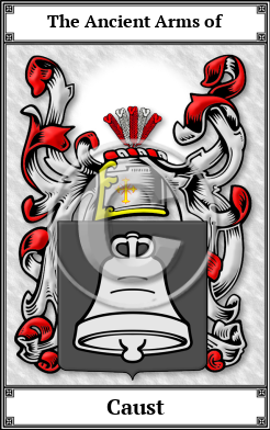 Caust Family Crest Download (JPG) Book Plated - 600 DPI