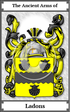 Ladons Family Crest Download (JPG) Book Plated - 600 DPI