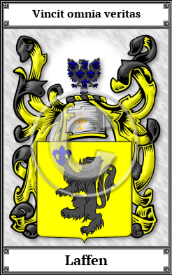 Laffen Family Crest Download (JPG) Book Plated - 600 DPI