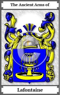 Lafontaine Family Crest Download (JPG)  Book Plated - 150 DPI
