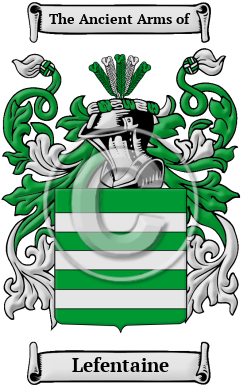 Lefentaine Family Crest/Coat of Arms