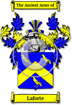 Laforte Family Crest Download (jpg) Legacy Series - 150 DPI