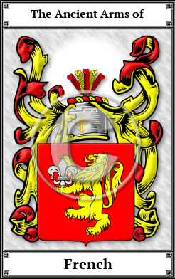 French Family Crest Download (JPG) Book Plated - 150 DPI