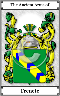 Frenete Family Crest Download (JPG)  Book Plated - 150 DPI