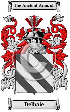 Delhaie Family Crest/Coat of Arms