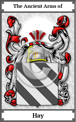 Hay Family Crest Download (JPG)  Book Plated - 150 DPI