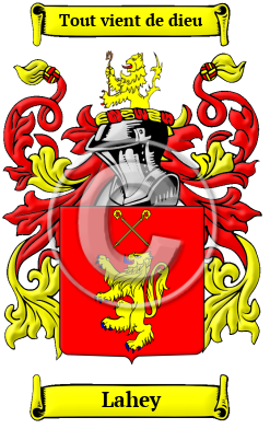 Lahey Family Crest/Coat of Arms