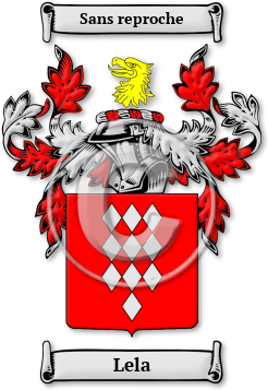 Lela Family Crest Download (JPG) Legacy Series - 600 DPI