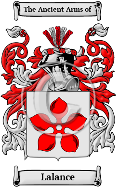 Lalance Family Crest/Coat of Arms