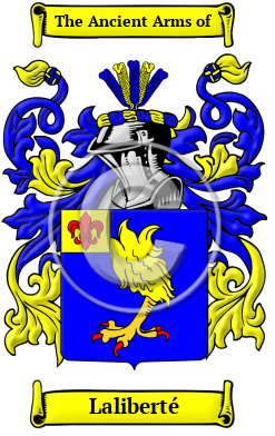 Laliberté Family Crest/Coat of Arms