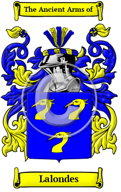 Lalondes Family Crest/Coat of Arms