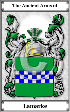 Lamarke Family Crest Download (JPG)  Book Plated - 150 DPI