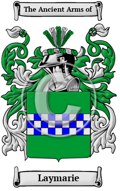 Laymarie Family Crest/Coat of Arms