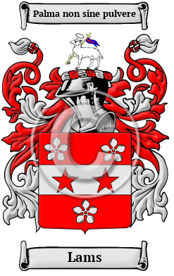 Lams Family Crest/Coat of Arms