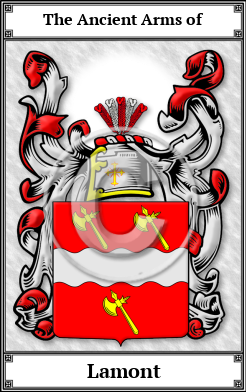 Lamont Family Crest Download (JPG)  Book Plated - 150 DPI