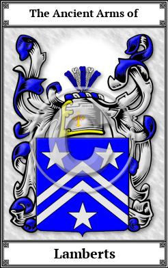 Lamberts Family Crest Download (JPG)  Book Plated - 150 DPI
