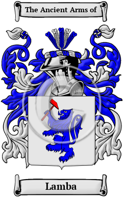 Lamba Family Crest/Coat of Arms