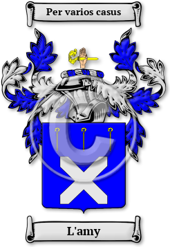 L'amy Family Crest Download (jpg) Legacy Series - 150 DPI