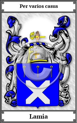 Lamia Family Crest Download (JPG)  Book Plated - 150 DPI