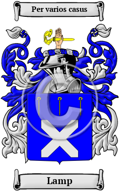 Lamp Family Crest/Coat of Arms