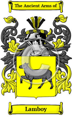Lamboy Family Crest/Coat of Arms