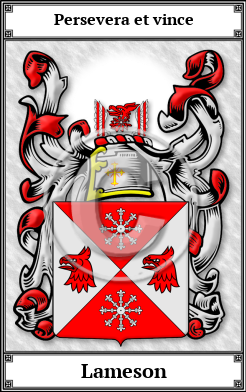 Lameson Family Crest Download (JPG) Book Plated - 600 DPI