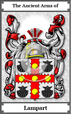 Lampart Family Crest Download (JPG)  Book Plated - 150 DPI
