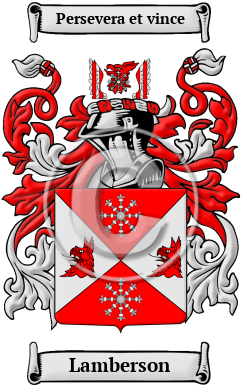 Lamberson Family Crest/Coat of Arms