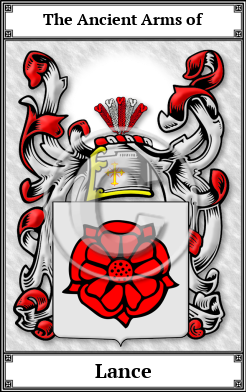 Lance Family Crest Download (JPG)  Book Plated - 150 DPI