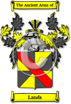 Lands Family Crest Download (jpg) Legacy Series - 150 DPI